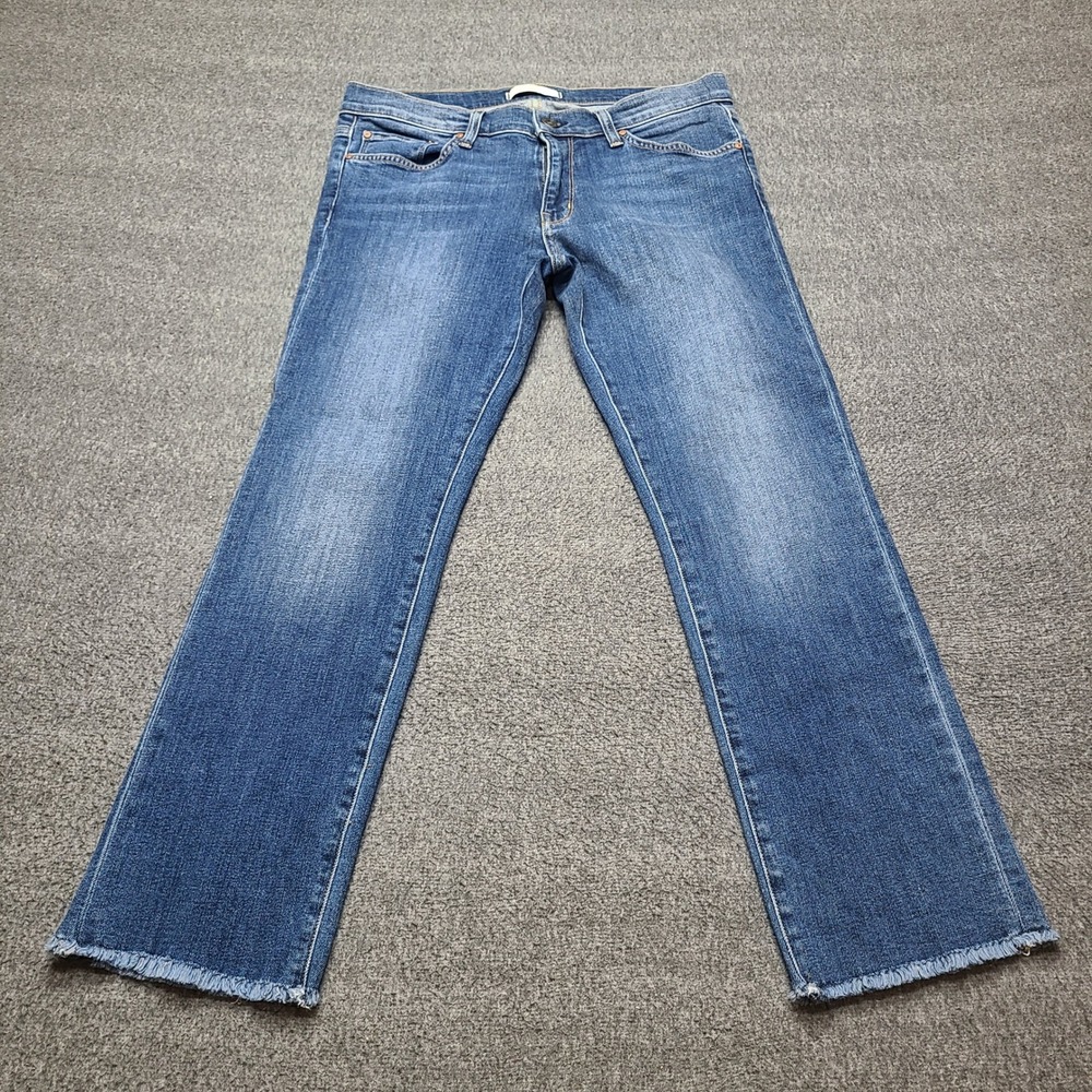 PRINCIPLE Denim Women's Optimist Jeans Blue Frayed Hem‎ Size 30